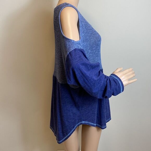 ❤️Last Chance I.N.C. International Concepts could shoulder blue top size XL - Picture 3 of 8